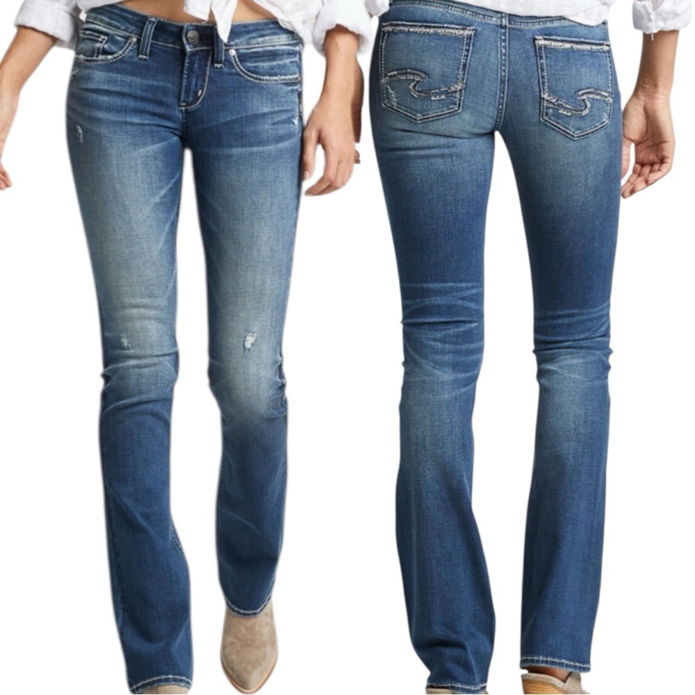 NWT Silver Jeans Tuesday Low Rise Bootcut Jeans Size 28 NWT SAMPLE
